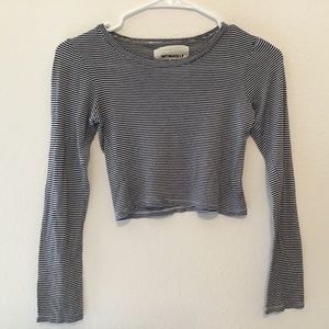 Free People Striped Crop Top